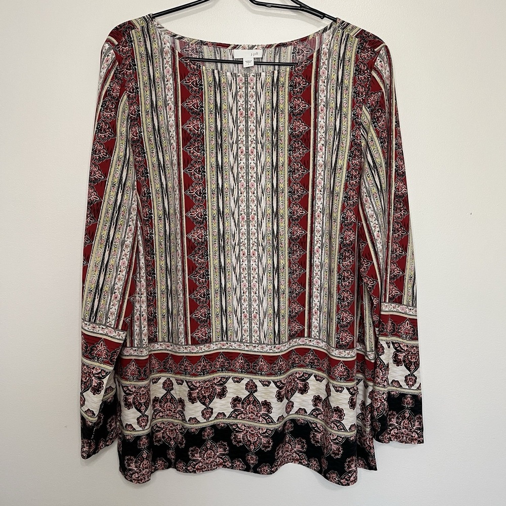 J Jill Tunic Top Women's L Boho Festival Casual
